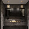 NISIDUN Modern K9 Crystal Pendant Lights Kitchen Island,1 Lighting Gold