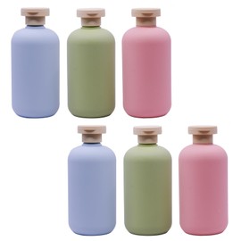 YXQ 10oz Refillable Squeeze Bottles,Plastic Travel Bottles with Flip Cap 300ml Empty Containers for Toiletries Lotion Cream Shampoo Leak Proof Travel Bottle 3 Color，6Pcs Total