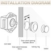 Benaton Pack of 2 Button Furniture Lock, 15-18 mm Push