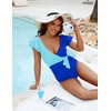 Blooming Jelly Women's Tummy Control Swimsuits Plus Size One Piece