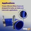 TORQUE 90 Degree Elbow 4-Ply Coupler Silicone Hose ID 3.5"