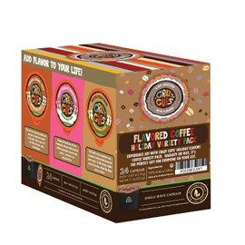 Crazy Cups Flavored Hot or Iced Coffee, for the Keurig K Cups Coffee 2.0 Brewers, Decaf Variety Pack, 24 Count
