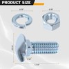 Front Rear Bumper Bolts Kit Capped Round Head Compatible with