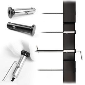 [Patent] Muzata 10 Pairs 1/8" Black Swageless Invisible Cable Railing Kit Hardware Swageless Fittings Tensioner and Terminal Hidden for 2"x2" Metal Post T316 Stainless Steel Cable Railing System CB05