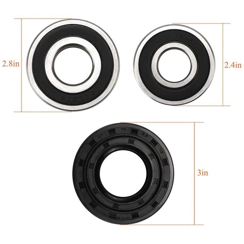 Front Load Washer Tub Bearings and Seal Kit for LG