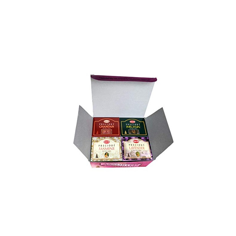 HappyShop Hashimotoya Incense Cones, 12 Varieties 12-Pack Assorted Pack, India,