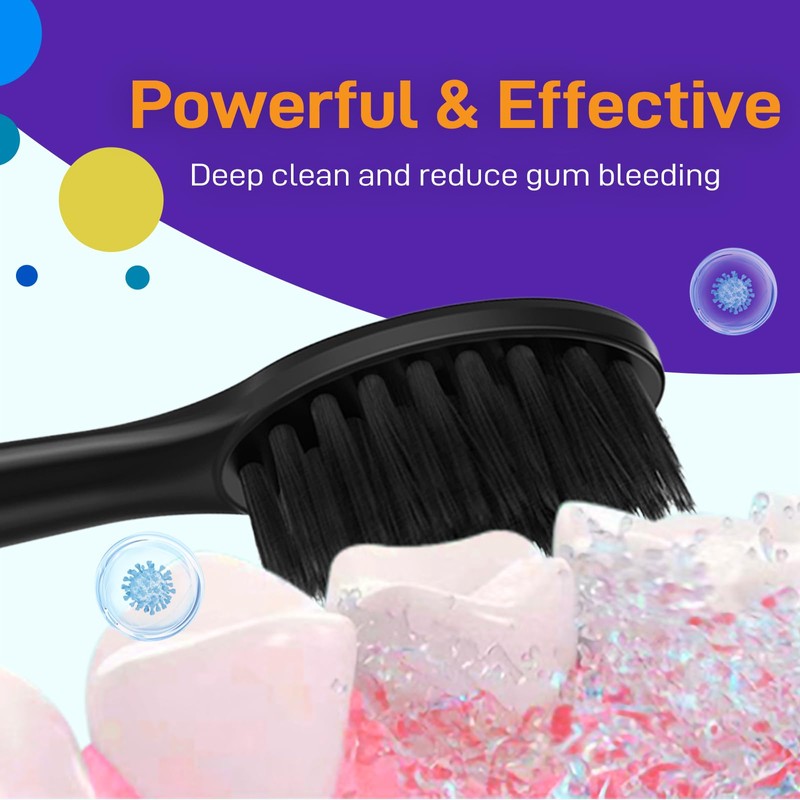 Toothbrush Replacement Heads Compatible with Burst Sonic Electric Toothbrush -