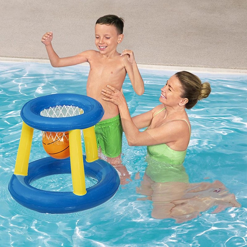 Inflatable Floating Basketball Frame and Ball For Children Kids Interactive