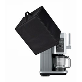 Dust Cover for Ninja Swirl by CREAMi Ice Cream and Soft Serve Maker NC701, 600D Nylon, Waterproof, Foldable, Easy to Clean with Top Handle (Black, 16.5"L x 11"W x 17"H)