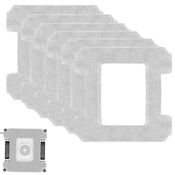 Pack of 6 Cleaning Cloths for Ecovacs Winbot W2 Omni