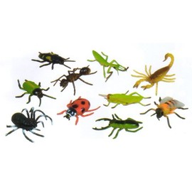 Get Ready Kids Insects and Bugs Playset – 10 Piece Soft Plastic Bug Toys for Kids – Educational Insect Toys for Toddlers, Preschool & Daycare