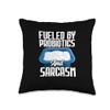 Fueled By Probiotics And Sarcasm Yogurt Cheese Labneh Throw Pillow