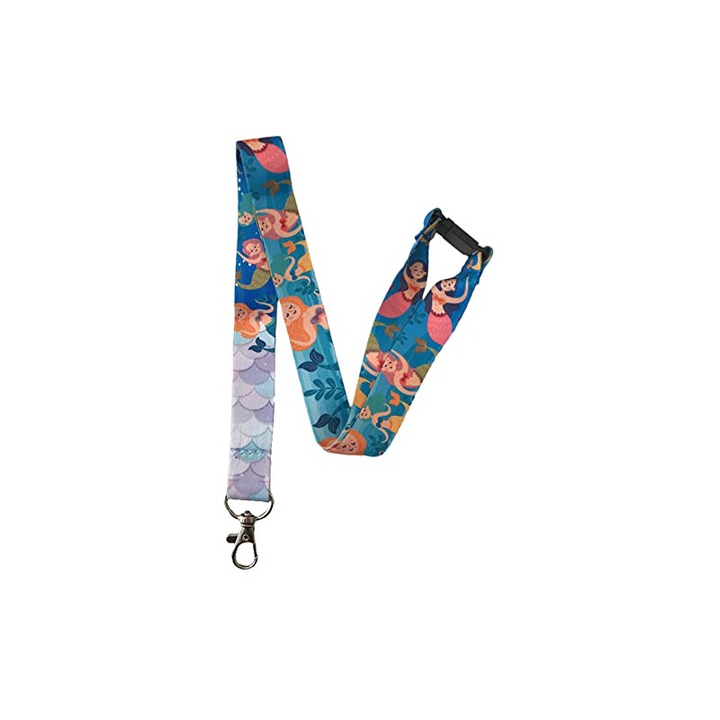 PAC Supplies Global Mermaid Tails Neck Lanyard With Safety Breakaway
