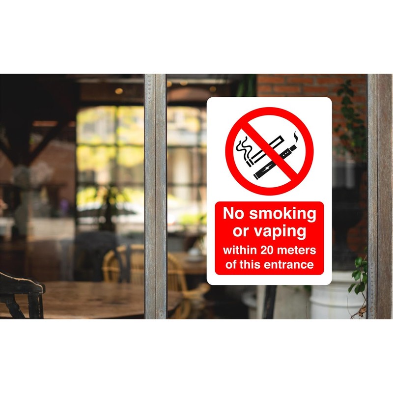 Safety First Display LTD No smoking or vaping within 20