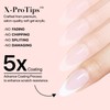 SXC Cosmetics French Tip Press On Nails Pink Series, Medium