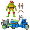 Turtles Mutant Mayhem - Motorcycle Sidecar and Raffaello Figure, Compatible