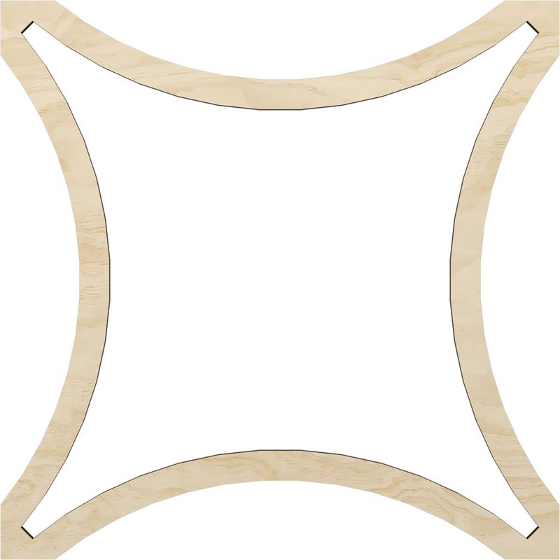 Ekena Millwork 47 1/4"W x 47 1/4"H x 3/8"T Large