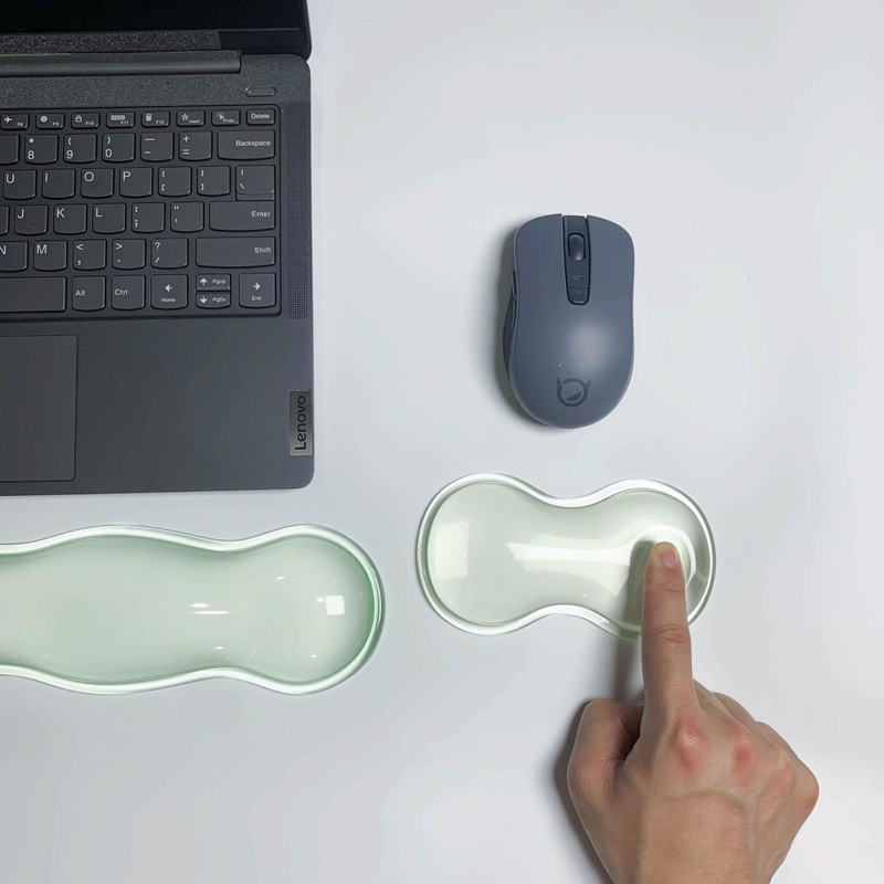 Clear Gel Wrist Rest for Keyboard and Mouse Soft Comfortable