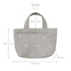 Dee David Way BGDB023650500 Nubi Mini Tote Bag, Dot/Gray
