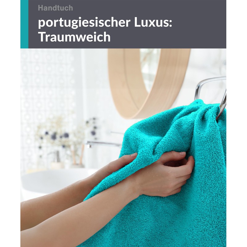 Lashuma Absorbent Terry Towelling Towel 50 x 100 cm Green