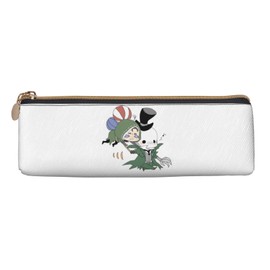 Fifth Personality Pencil Case, Large Capacity, Pencil Case, Multi-functional, Stylish, Leather, Pen Pouch, For Boys, Girls, Children, Simple, Tool Pen Case, For High School Students, College Students,