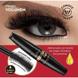 Máscara De Pestañas Arabela Mega Lash A Prueba De Agua Negro