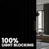 100% Blackout Accordion Room Divider Curtains - with Flexible Ceiling