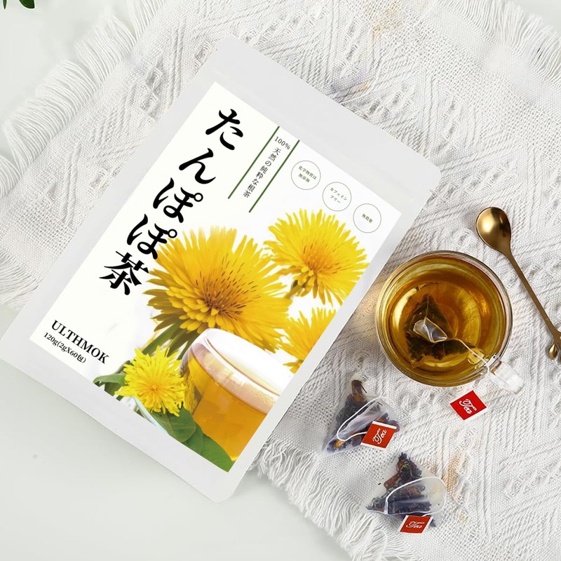 Dandelion Tea, 0.07 oz (2 g) x 60 Packets, Dandelion