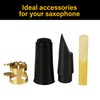 Balee 5C Soprano Saxophone Mouthpiece with Clamp, A Reed and