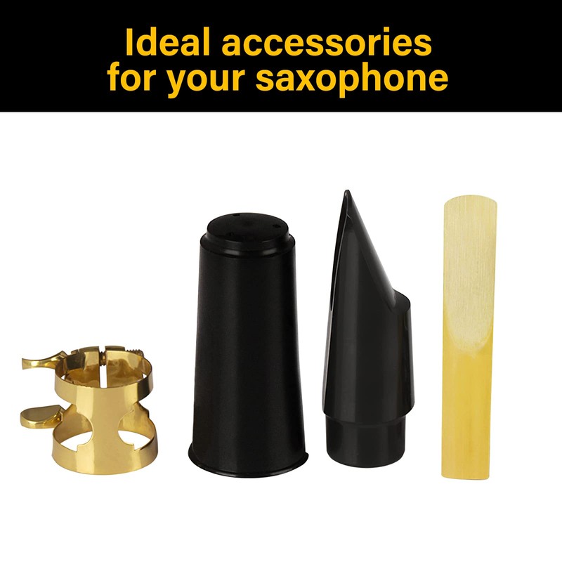 Balee 5C Soprano Saxophone Mouthpiece with Clamp, A Reed and