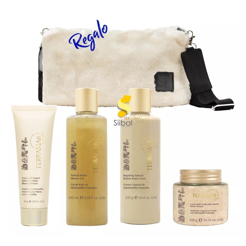 TERRAMAR BRANDS Colección Gel Ducha, Crema Y Exfoliante Mantequillas Nats.