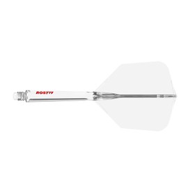 CUESOUL ROST 77 Integrated Dart Shaft and Flight,Big Wing Shape,Set of 3(clear color series)