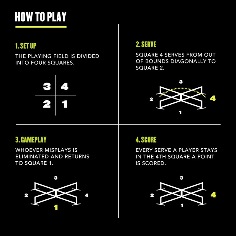 Triumph 4 Square Pickleball Pro 2-in-1 Set