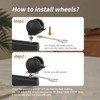 JOY worker Lockable Stem Caster Wheels Set of 4, Metric