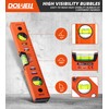 DOWELL 12 Inch Magnetic Spirit Level with Metric Scale, 3