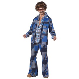 California Costumes mens Boogie Nights 70's Disco adult sized costumes, Blue, Small US