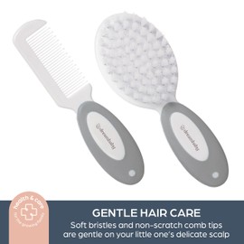 Dreambaby Essential 10pc Baby Grooming Kit, Newborn Safety Care Set with Brush, Comb, Toothbrush, Nail Clippers, Nail Scissors, Emory Boards and Storage Case