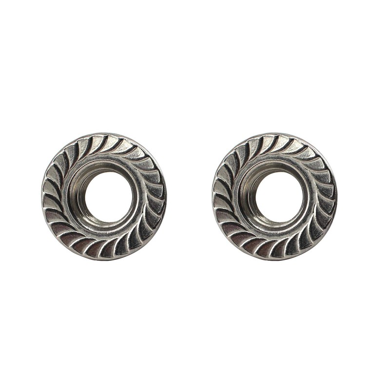 304 Stainless Steel M10 Flange Screw Nut with Floral Pattern