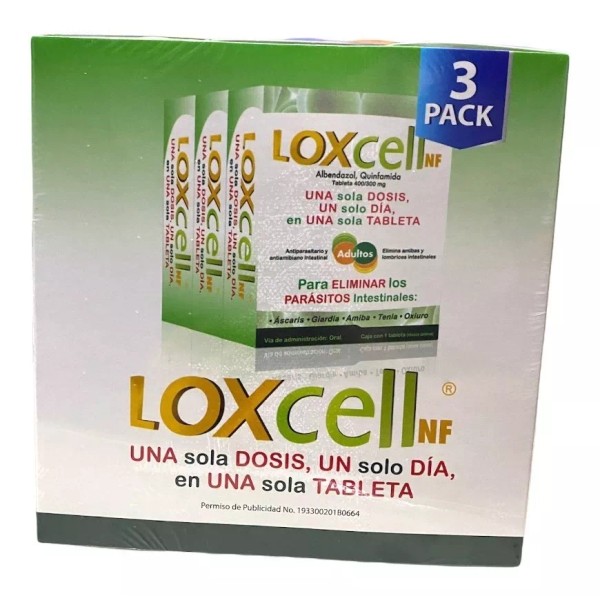 LOXCELL ADULTO NF Pack 3 Loxcell Adulto Nf 400/300 Mg 1 Tableta C/u