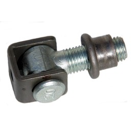 UHRIG Verstellbares Torband M20, Schwerlast Scharnier, teilverzinkt, mit Einschweißmutter, einstellbares Torscharnier für z.B. Gartentür, Schmiedeeisen Tor usw..