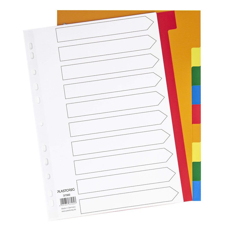 Polypropylene plastic dividers.