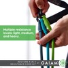 Gaiam 3-in-1 Resistance Band Kit with Comfort-Grip Handles and Interchangeable