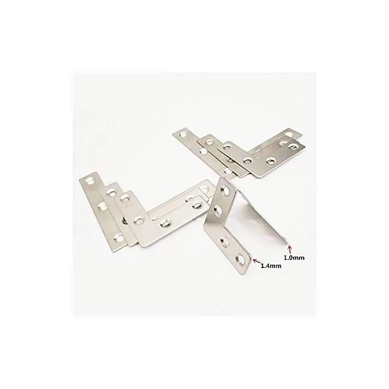 ExcInter 2PCS 120 x 120 mm Stainless Steel Angle Plate