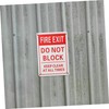 ULTECHNOVO Fire Exit Sign Do Not Block Warning Label Sign