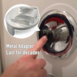 Welvzen Replacement for 109113 Upgraded Metal Adapter, Shower Handle Replacement Parts for Bathtub Faucet Valve Repair Kit with Retaining Clips for 1222 Cartridge Replacement Rebuild