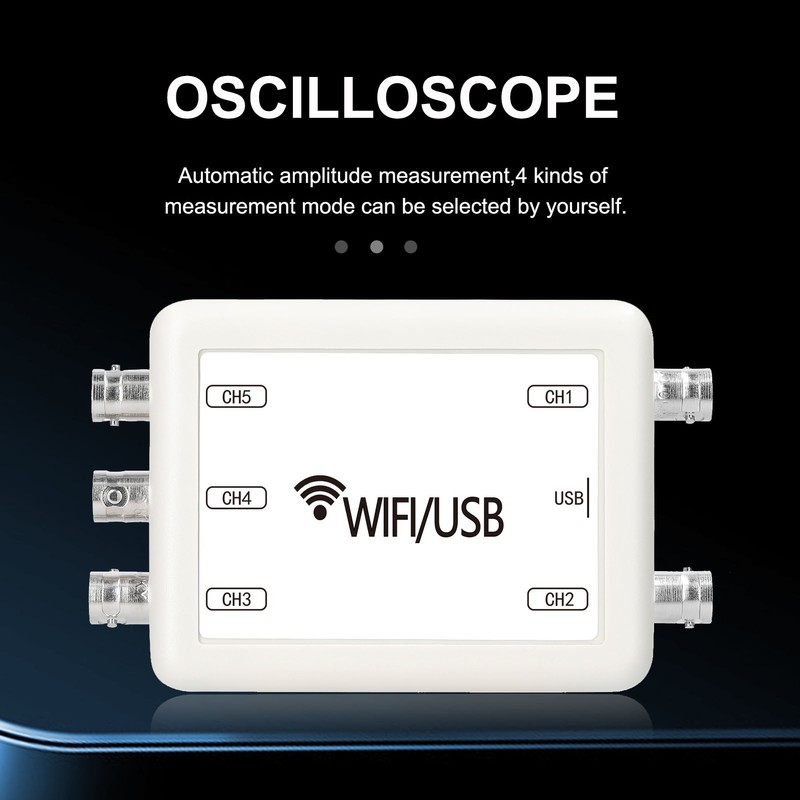 Virtual Oscilloscope WIFI USB 5 Channel Portable Handheld PC Mobile
