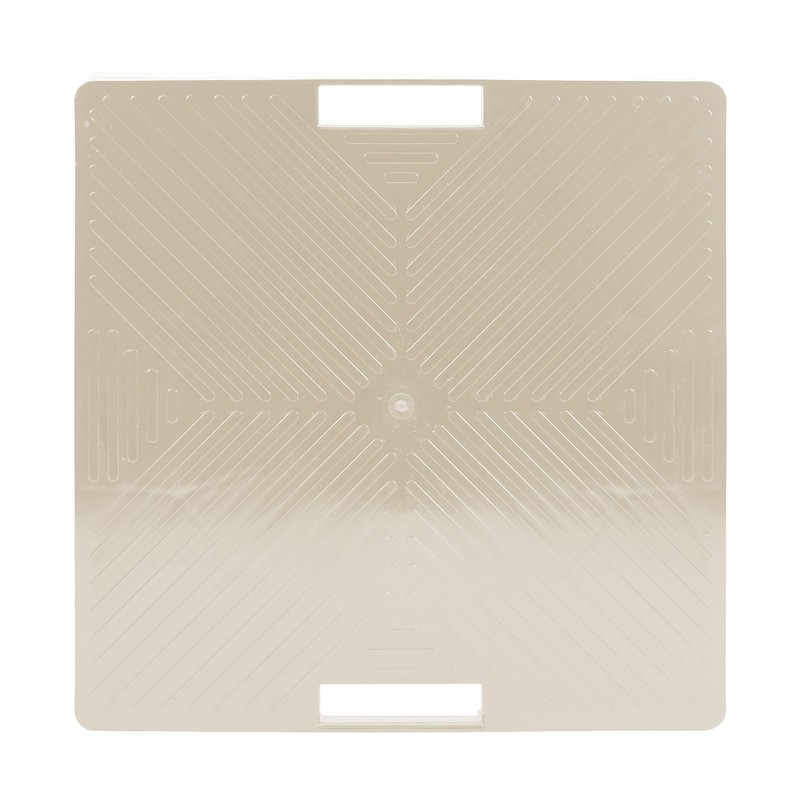 Devault DEVSQH16G 16" Gray Square Plant Dolly with Handle