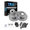 TRQ Rear Brake Pad & Rotor Kit Brake Pads Brake