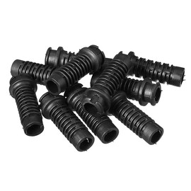 sourcingmap 10pcs 7.5-8.0mm PVC Strain Relief Cord Boot Protector Power Tool Hose Black