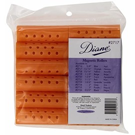 Diane Hair Rollers - Orange - 12 Pack